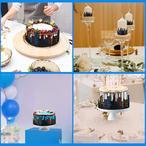 City Skyline Cake Border Decorations - 2 Rolls of Reusable Edible Cake Toppers