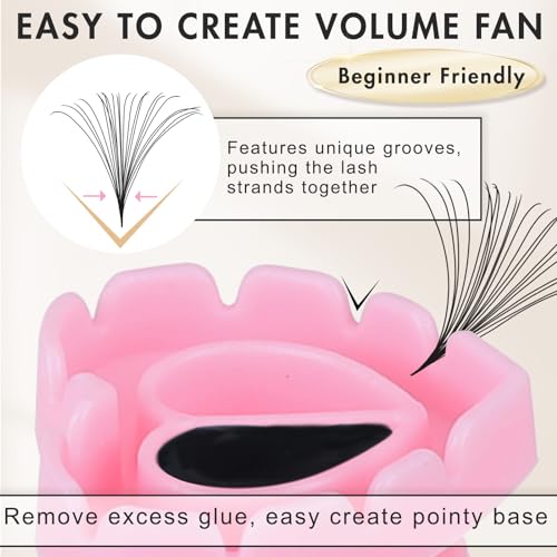Embagol 100 PCS Eyelash Extension Glue Rings Disposable Heart Blossom Cups