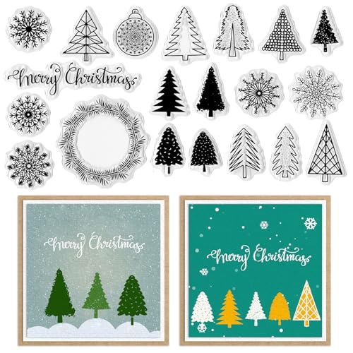 Christmas Clear Stamps for DIY Card Making & Scrapbooking