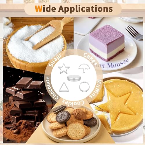 Stainless Steel Cookie Cutters Set - 6 Fun Shapes for Baking