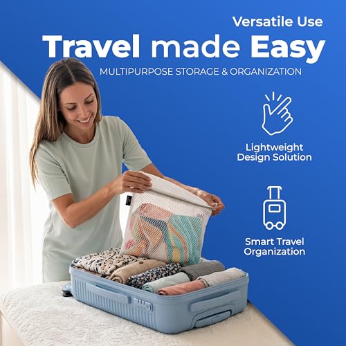 4-Pack 12x16 Honeycomb Laundry Mesh Bags for Delicates - Handy Laundry