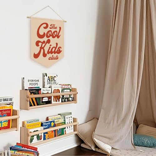 Cool Kids Club Wall Hanging Banner - Retro Nursery Decor 15x11