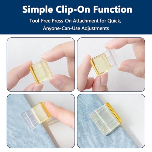 40 Pcs Fabric Hem Clips for Pants - Instant No-Sew Clothing Alteration Tool