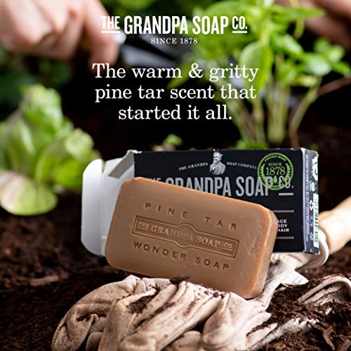 Grandpa's Pine Tar Soap - Medium Size 3.25 oz Natural Bar Soap