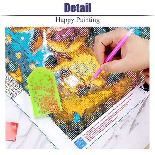 Highland Cow Diamond Painting Kit - 5D DIY Gem Art 14x14 Inch