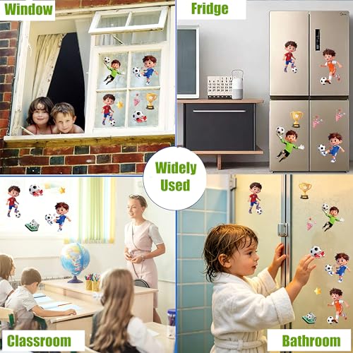 2026 USA Soccer Window Clings - 8 Reusable Static Stickers