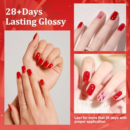 Major Dijit Quick Dry Red Nail Polish 12ml Long Lasting Glossy Lacquer