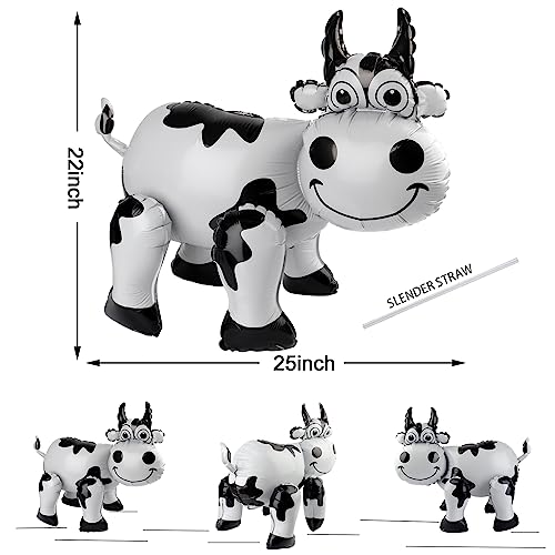 3D Cow Print Balloon - Western Cowboy Party Decorations