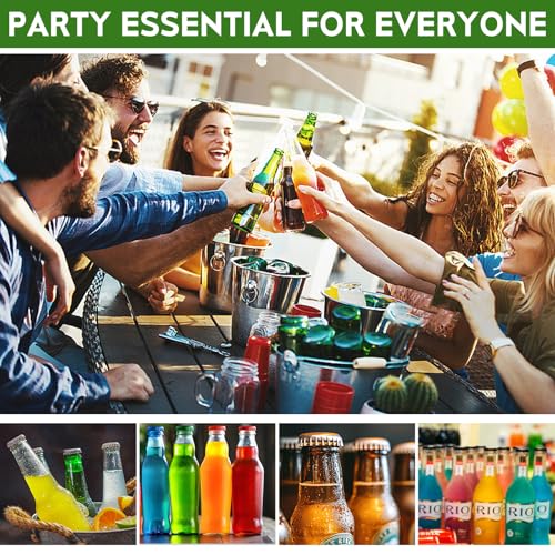 Aluminum Alloy Bottle Opener Keychain 6-Pack Pocket Beer Bar Tool Set