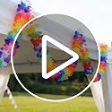 9 Count Rainbow Hawaiian Leis Set – Tropical Party Decorations