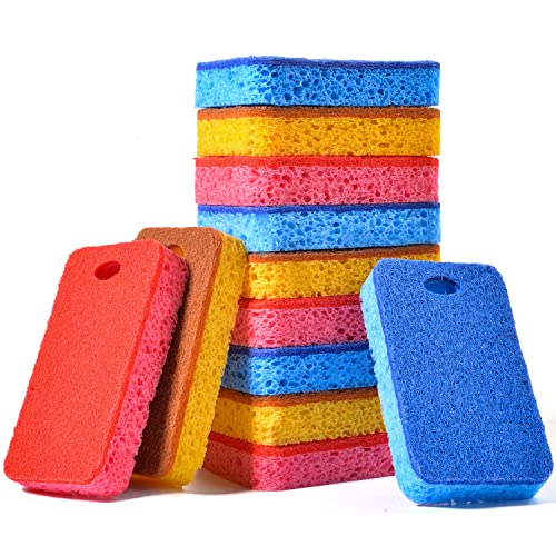 METUUTER Heavy Duty Dual-Sided Kitchen Scrub Sponges - 12 Count
