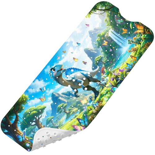Elisstaence Cartoon Non-Slip Baby Bath Mat - 40"x16" Eco-Friendly