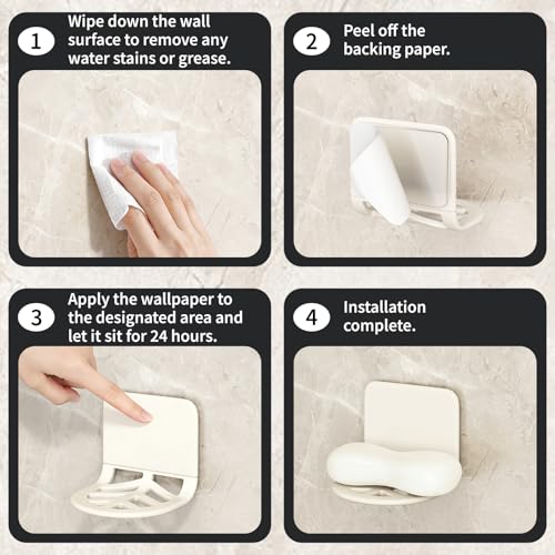 Silicone Sponge Holder with Adhesive Mount - Compact Sink Caddy