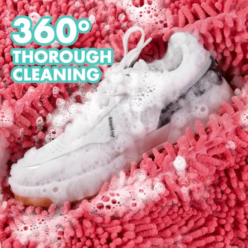 COKORA Reusable Pink/Green Shoe Washing Machine Bag for Sneakers & Sports Shoes