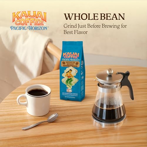Kauai Coffee Whole Beans – Koloa Estate Medium Roast, 10oz (Pack of 4)