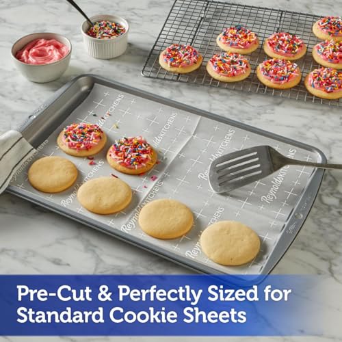Reynolds Cookie Baking Sheets, 22 Count (Pack of 2) – Non-Stick Parchment Paper, 12x16 in, Oven-Safe
