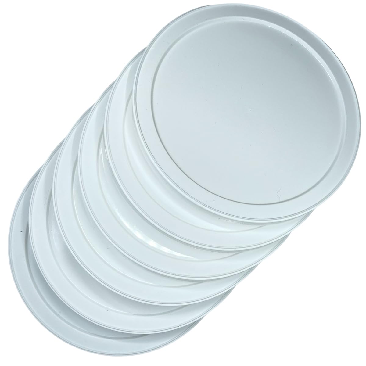 Future Essentials Plastic Reusable Can Lids for #10 Cans (Pack of 6) – Snap-Tight BPA-Free Food-Grade Can Lid for Bulk Food Storage – Dishwasher-Safe, White, Made in USA