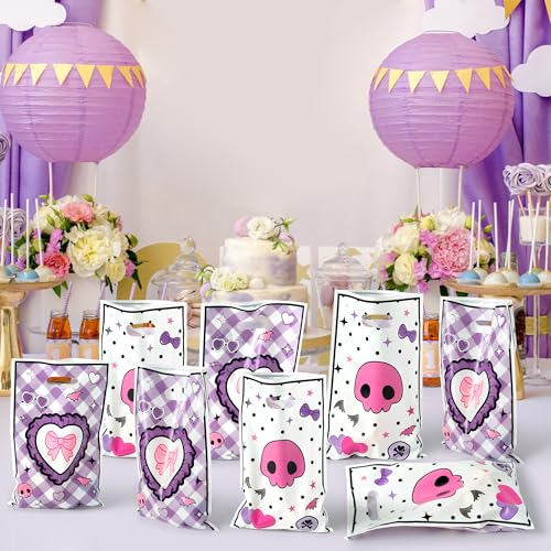 50PCS Kawaii Cartoon Anime Party Favor Bags - Purple Gift Bags
