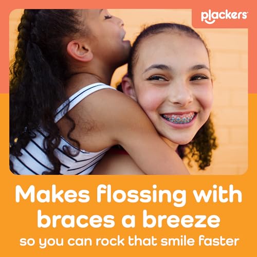 Plackers OrthoPick Dental Floss Picks for Braces, 36 Count