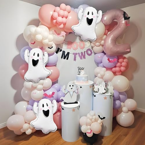 3PCS Ghost Foil Balloons for Halloween Party Decor