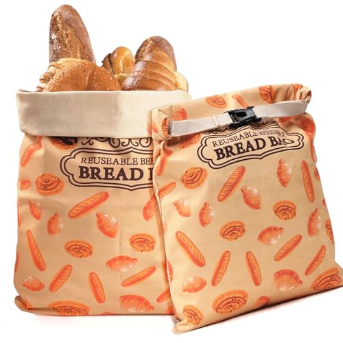 Premium XL Beeswax Bread Bags for Sourdough - Reusable & Eco-Friendly