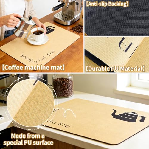 Diatomaceous Earth Coffee Drying Mat - 16" x 20" for Kitchen