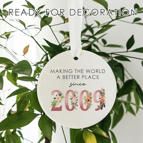 17th Birthday Ceramic Ornament Keepsake for Girls Born in 2009