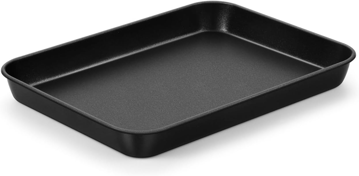 P&P CHEF Non-Stick 10.5 Inch Baking Cookie Sheet Pan - Sturdy Carbon Steel Oven Tray for Easy Cooking & Cleaning