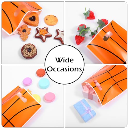 Giantree 50-Pack Basketball Party Favor Bags - Plastic Gift Bags