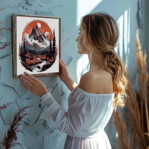Mountains Landscape 5D Diamond Painting Kit for Adults 12x12 Inch