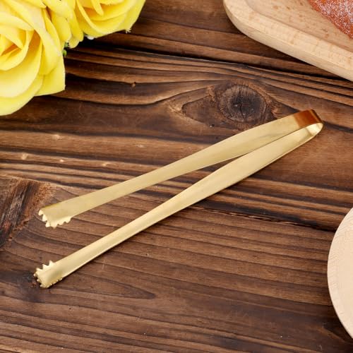 Stainless Steel Egg Chalaza Remover Tongs - 5.98 Inch Gold Kitchen Tool
