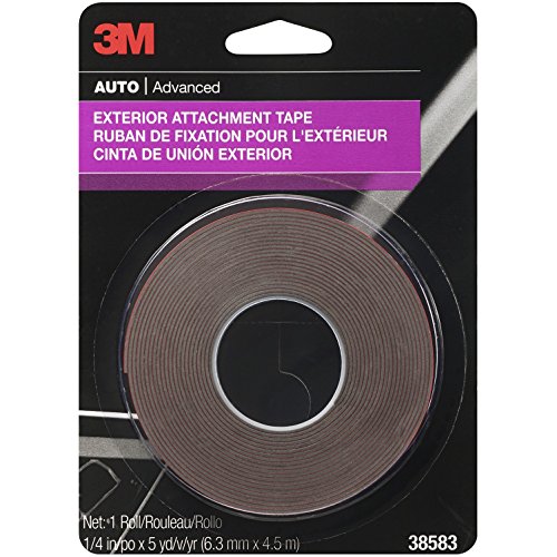 3M 38582 Exterior Automotive Attachment Tape, 1/4" x 5' (24 Pack)