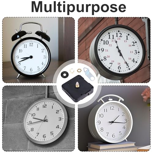 Quartz Clock Movement Replacement Kit 13mm Shaft Silent Mechanism DIY Repair