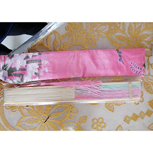 Gray Folding Hand Fan Bag Holder Protector - Elegant Cloth Case for Fans