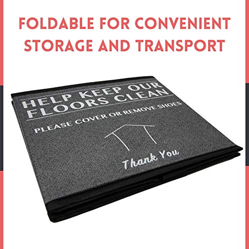 Realtor Shoe Cover Box - Foldable Bin for Open Houses & Listings