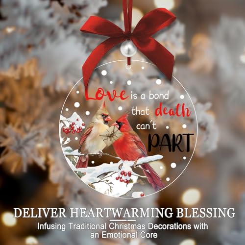 Cardinal Memorial Ornament for Loved Ones - Bereavement Gift
