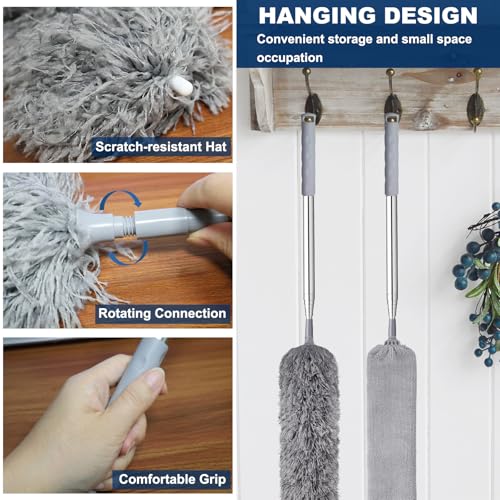 100 Inch Retractable Microfiber Duster for Dust Cleaning