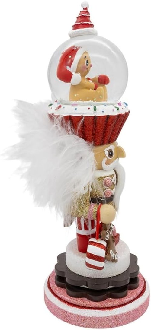 Kurt Adler Gingerbread Nutcracker Water Globe | Festive Holiday Decor for Christmas