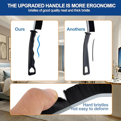 6-Piece Hard Bristle Cleaning Brush Set for Tight Spaces