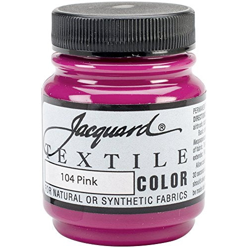 Jacquard Pink Fabric Paint 2.25 Oz for Clothes & Upholstery