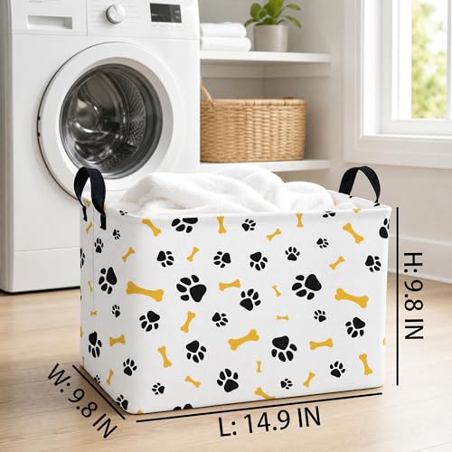 Large Dog Toy Storage Basket - Collapsible Organizer Bin