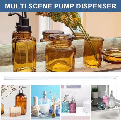 4 Pcs Clear Replacement Straws for ALTGLAS Soap Pumps - Cuttable & Durable