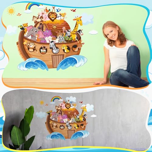 Noah's Ark Stickers 39 x 28 Inches - Classic Style Wall Decor