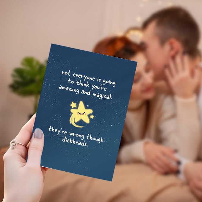 Encouragement Card for Friends & Family - 8x5.3 Inches