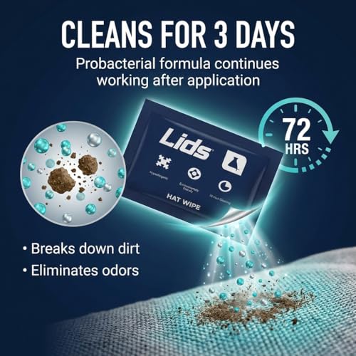 Lids On-The-Go Hat Wipes 12-Pack - Biodegradable & Non-Toxic