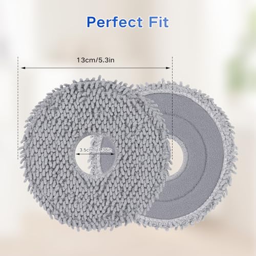 VIEWALL 8 Pack Mop Cloths for Qrevo Series Robot Vacuums