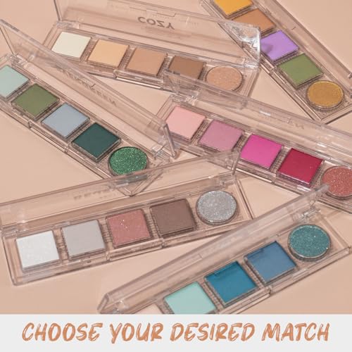Profusion Cosmetics Mini Eyeshadow Palette – 5 Compact Shades Evergreen