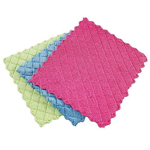 Libman Microfiber Sponge Cloths - Absorbent Cleaning Cloths (3-Pack)