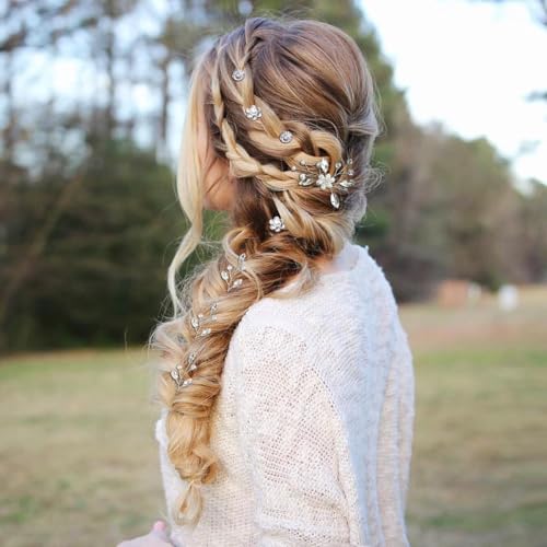 Bulrash 11PCS Crystal Rhinestone Wedding Hair Pins Vintage Bridal Hairpins