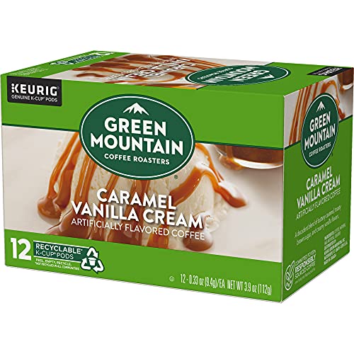 Green Mountain Coffee Roasters Caramel Vanilla Cream Keurig K-Cup Pods - Light Roast, 12 Count